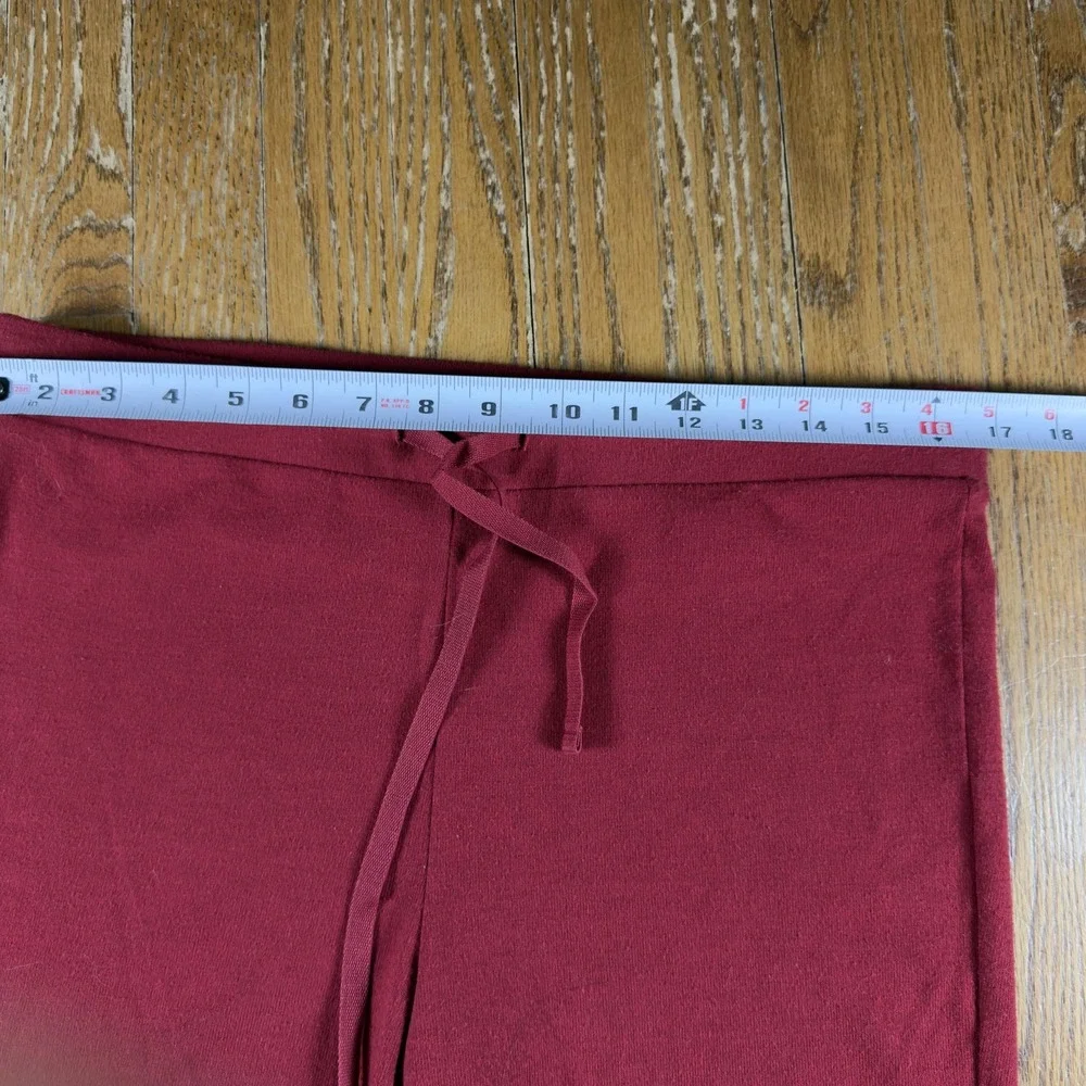 Banana Republic‎ Lounge Pants Mens Medium Red Knit Cuffed Jogger Elastic Waist